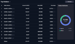 Top Holders Ladys meme coin